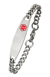 ALPINE Stainless Steel Kids Medical ID Bracelet SB605MED